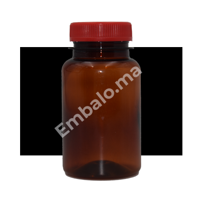 Flacon pharma 150 ml Marron – 150ml, rouge