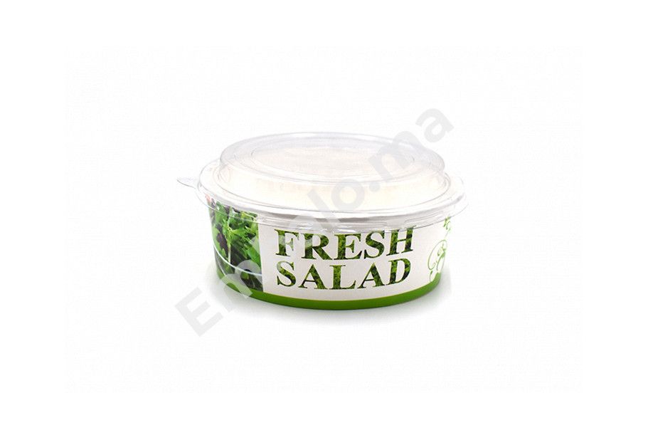 50 Bol a Salade En carton Blanc