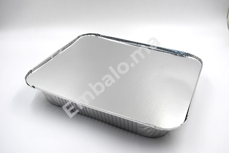 100 Barquettes Aluminium 3 Compartiments - Emballage Maroc - Embalo